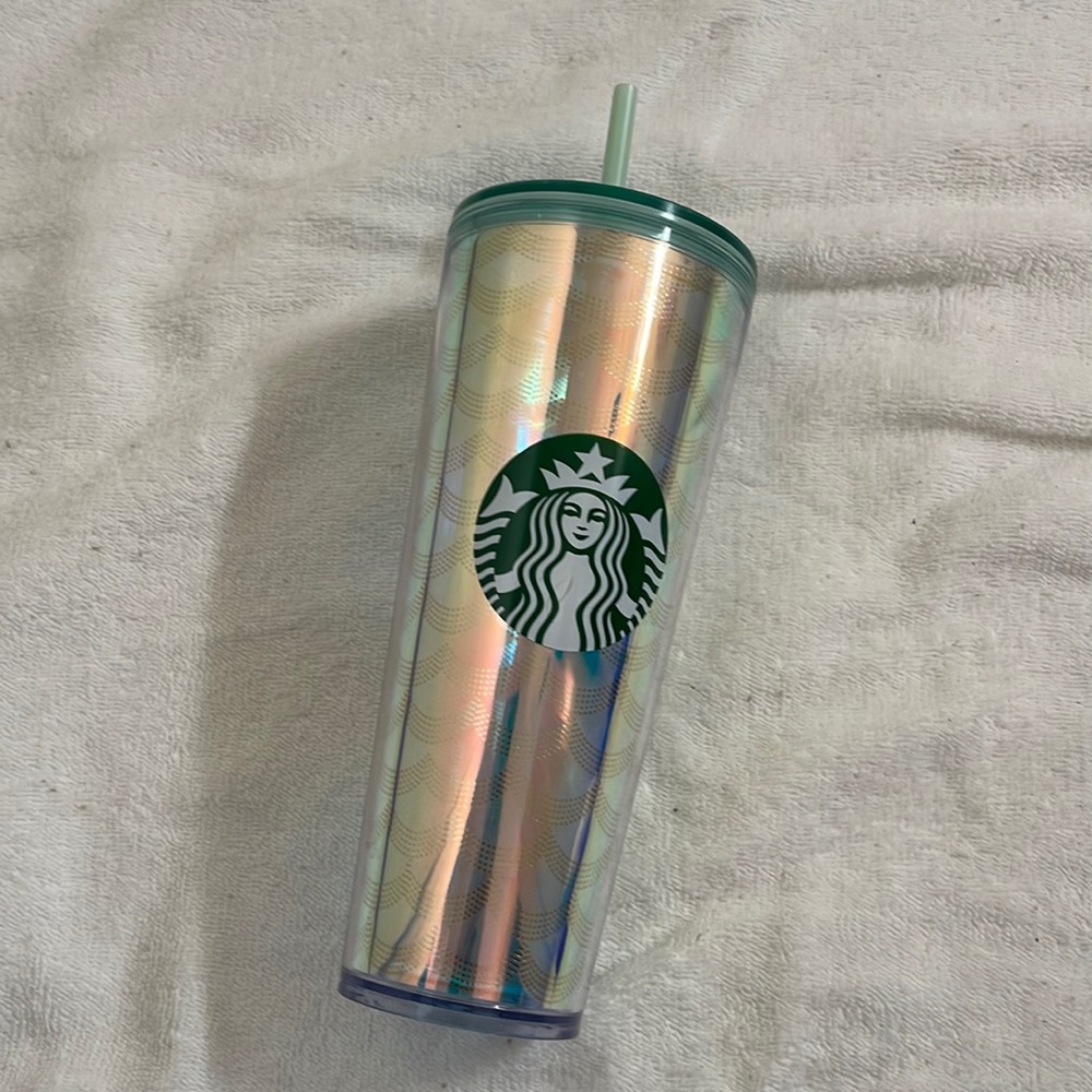 Starbucks iridescent mermaid tumbler